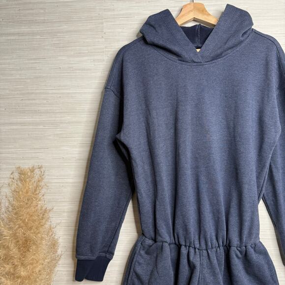 Free People romper hooded activewear cutout back onesie jumpsuit workout XS - Picture 4 of 12